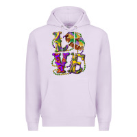 Lilac mardi gras love with king cake Premium Hoodie - RanaPortraitStore