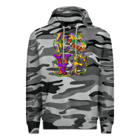 Slate Camo mardi gras love with king cake Premium Hoodie - RanaPortraitStore