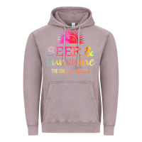 Vintage Zinc the only bs i need is beer sunshine Vintage Hoodie - artisFamous