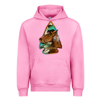 Fuchsia Pink horse arrowhead Urban Hoodie - Jasminsmagicworld