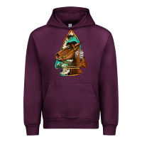 Mauve Wine horse arrowhead Urban Hoodie - Jasminsmagicworld