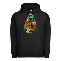 Pigment Black horse arrowhead Urban Hoodie - Jasminsmagicworld