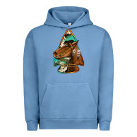 Pigment Pebble Blue horse arrowhead Urban Hoodie - Jasminsmagicworld