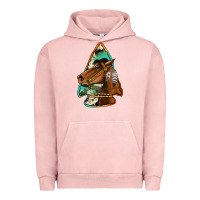 Pigment Salmon horse arrowhead Urban Hoodie - Jasminsmagicworld