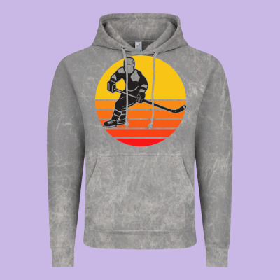 Hockey 1 Vintage Hoodie Designed By Artisfamous
