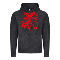 Vintage Black lucifer calligraphy 2 Vintage Hoodie - artisFamous
