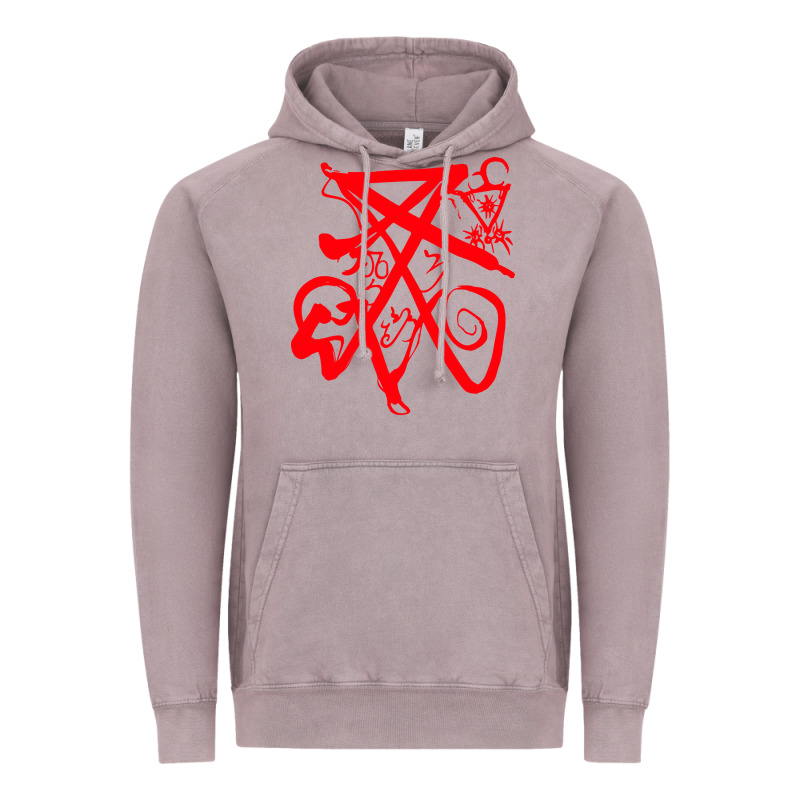 Lucifer Calligraphy 2 Vintage Hoodie by artisFamous | Teevron