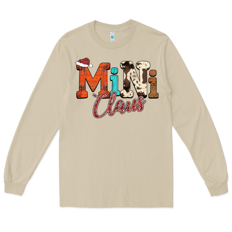 Mini Claus Long Sleeve Tee by CowhideDigitalArt | Teevron