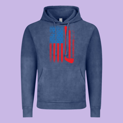 Golf With Usa Flag Vintage Hoodie Designed By Artisfamous