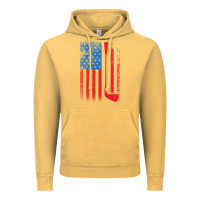 Vintage Mustard Golf with USA Flag Vintage Hoodie - artisFamous