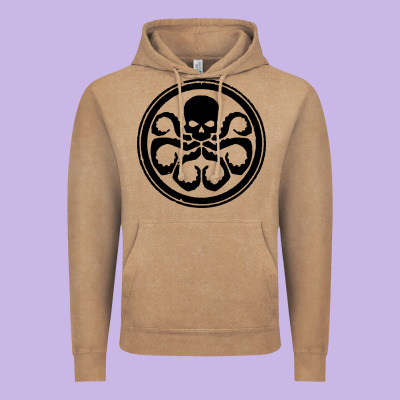 Hydra Vintage Hoodie Designed By Artisfamous