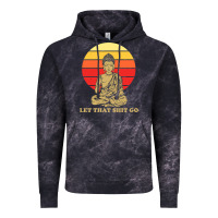 Cloud Black let that shit go buddha Vintage Hoodie - artisFamous