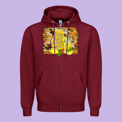 Life Is Short Make It Sweet Zipper Hoodie Designed By Jahusdesignshop