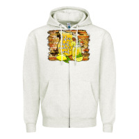 Oatmeal Heather life is short make it sweet Zipper Hoodie - JahusDesignShop