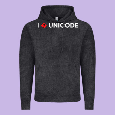 I � Unicode Vintage Hoodie Designed By Artisfamous