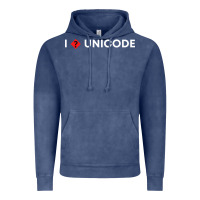 Vintage Denim i � unicode Vintage Hoodie - artisFamous