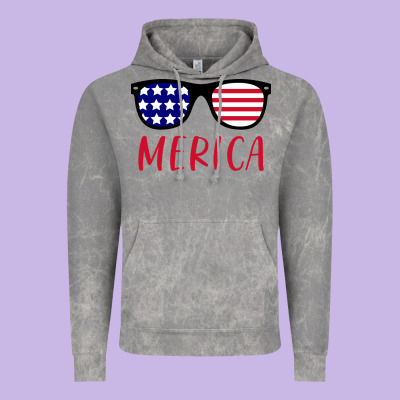 Merica Usa Flag Sunglasses 4th Of July Vintage Hoodie Designed By Artisfamous