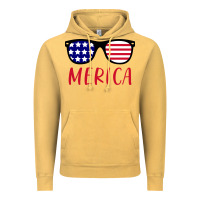 Vintage Mustard Merica Usa Flag Sunglasses 4th Of July Vintage Hoodie - artisFamous