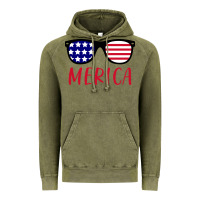 Vintage Olive Merica Usa Flag Sunglasses 4th Of July Vintage Hoodie - artisFamous
