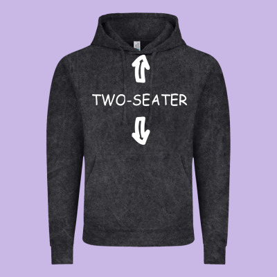 Two Seater Vintage Hoodie Designed By Artisfamous