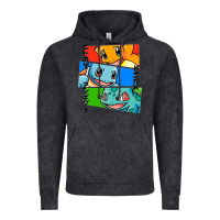 Vintage Black kanto starters Vintage Hoodie - artisFamous