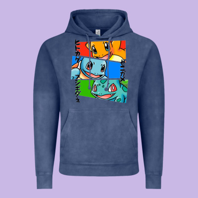 Kanto Starters Vintage Hoodie Designed By Artisfamous