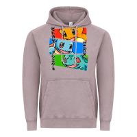 Vintage Zinc kanto starters Vintage Hoodie - artisFamous