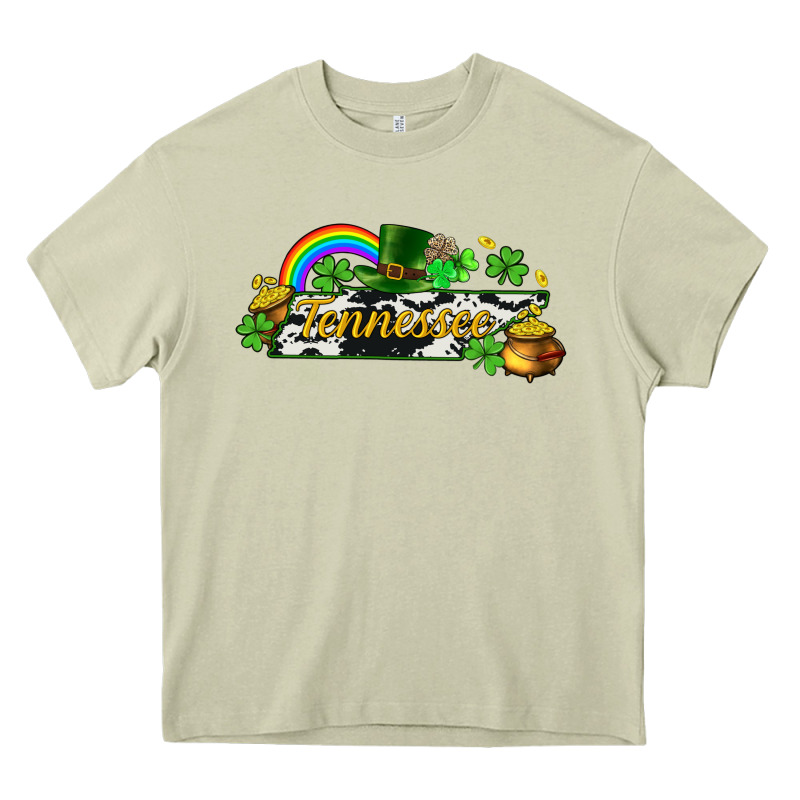 Tennessee Map St. Patrick's Heavy Core Tee by CowGirlArtShop | Teevron