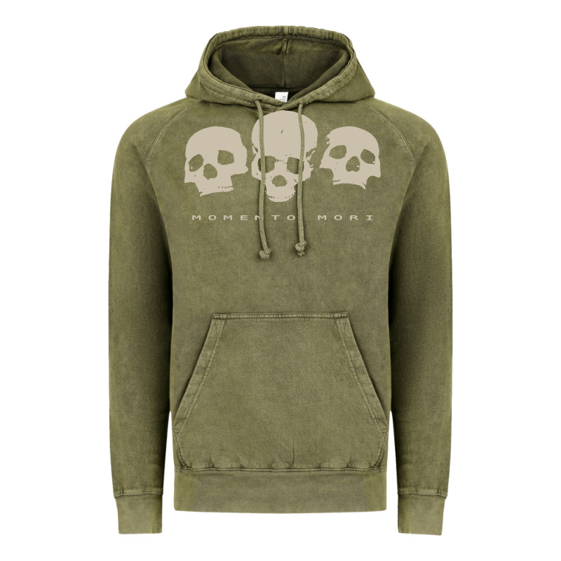 Memento Mori Three Skulls Vintage Hoodie by artisFamous | Teevron