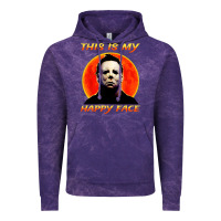 Cloud Purple this is my happy face Vintage Hoodie - artisFamous