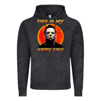 Vintage Black this is my happy face Vintage Hoodie - artisFamous