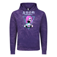 Cloud Purple antisocial wave anime Vintage Hoodie - artisFamous