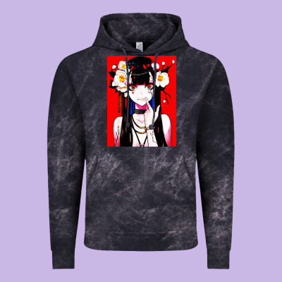 Anime Girl Japanese Vintage Hoodie Designed By Artisfamous
