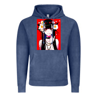 Vintage Denim anime girl japanese Vintage Hoodie - artisFamous