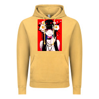 Vintage Mustard anime girl japanese Vintage Hoodie - artisFamous