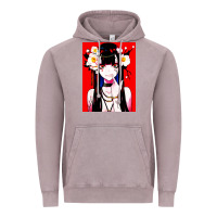 Vintage Zinc anime girl japanese Vintage Hoodie - artisFamous