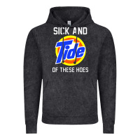 Vintage Black sick and tide of these hoes Vintage Hoodie - artisFamous
