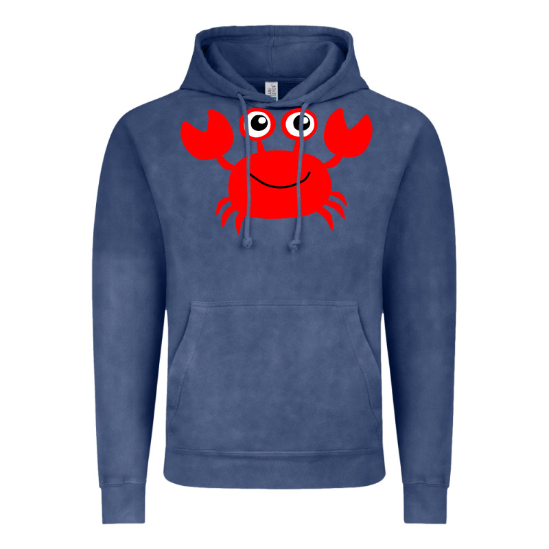 Red Crab Vintage Hoodie by artisFamous | Teevron