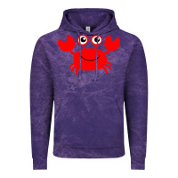 Cloud Purple Red Crab Vintage Hoodie - artisFamous
