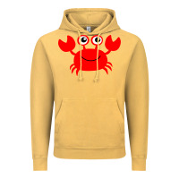 Vintage Mustard Red Crab Vintage Hoodie - artisFamous