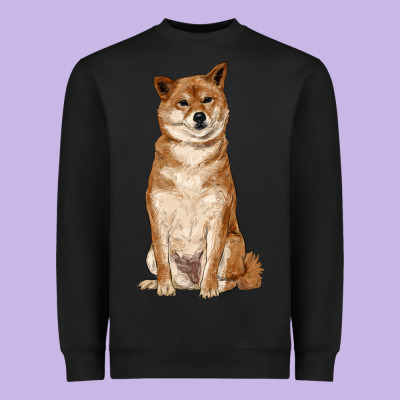 Shiba Inu Heavyweight Sweatshirt Designed By Ranaportraitstore