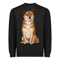 Black shiba inu Heavyweight Sweatshirt - RanaPortraitStore