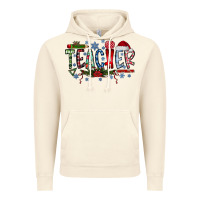Vintage Artic Teacher Christmas Vintage Hoodie - CowhideDigitalArt