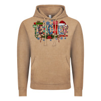 Vintage Coffee Teacher Christmas Vintage Hoodie - CowhideDigitalArt