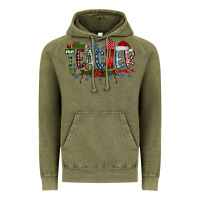 Vintage Olive Teacher Christmas Vintage Hoodie - CowhideDigitalArt