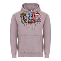 Vintage Zinc Teacher Christmas Vintage Hoodie - CowhideDigitalArt
