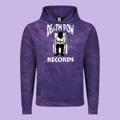 Death Row Records Black Vintage Hoodie Designed By Artisfamous
