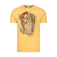 Vintage Mustard Catchers Mitt Fa Element Vintage Tee - FaDigitalArtStudio