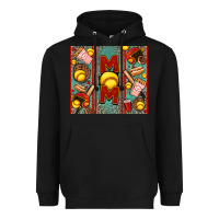Black softball mom Heavyweight Hoodie - Jasminsmagicworld