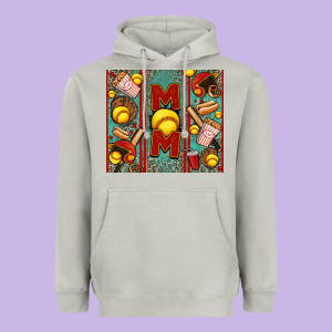 Softball Mom Heavyweight Hoodie Designed By Jasminsmagicworld
